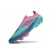 Crampons Adidas F50+ Laceless FG adidas F50+ Sans Lacets FG MESSI Aqua Flash Rose Lucide Cyan Lucide