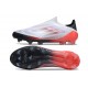 Adidas F50 Elite Sans Lacets FG Blanc Noir Rouge