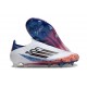 Adidas F50 Elite Sans Lacets FG Blanc Noir Rouge Vif