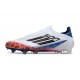 Adidas F50 Elite Sans Lacets FG Blanc Noir Rouge Vif