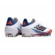 Adidas F50 Elite Sans Lacets FG Blanc Noir Rouge Vif