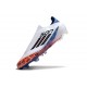 Adidas F50 Elite Sans Lacets FG Blanc Noir Rouge Vif