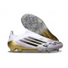 Adidas F50 Elite Sans Lacets FG Blanc Noir Or Mét