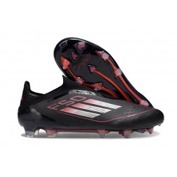 Adidas F50 Elite Sans Lacets FG Noir Rouge