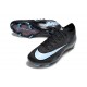 Chaussure Nike Mercurial Vapor XVI Elite FG Noir Bleu Givré