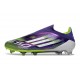 Adidas F50 Elite Sans Lacets FG Violet Rapide Blanc Ftwr Citron Lucide