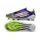 Adidas F50 Elite Sans Lacets FG Violet Rapide Blanc Ftwr Citron Lucide