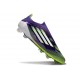 Adidas F50 Elite Sans Lacets FG Violet Rapide Blanc Ftwr Citron Lucide