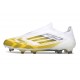 Adidas F50 Elite Sans Lacets FG Blanc Jaune