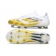 Adidas F50 Elite Sans Lacets FG Blanc Jaune