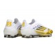 Adidas F50 Elite Sans Lacets FG Blanc Jaune