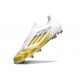 Adidas F50 Elite Sans Lacets FG Blanc Jaune