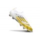 Adidas F50 Elite Sans Lacets FG Blanc Jaune