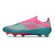Adidas F50 Elite Laceless FG MESSI Aqua Flash Rose Lucide Cyan Lucide