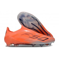 Adidas F50 Elite Laceless FG Orange Noir