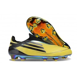 Adidas F50 Elite Laceless FG Jaune Noir