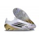 Adidas F50 Elite Laceless FG Blanc Noir Or Mét