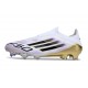 Adidas F50 Elite Laceless FG Blanc Noir Or Mét