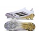 Adidas F50 Elite Laceless FG Blanc Noir Or Mét