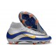 Chaussure Nike Mercurial Superfly X Elite FG Argent Bleu Jaune