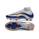 Chaussure Nike Mercurial Superfly X Elite FG Argent Bleu Jaune