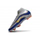 Chaussure Nike Mercurial Superfly X Elite FG Argent Bleu Jaune