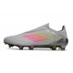 Crampons Adidas F50+ Laceless FG Gris Jaune Solaire