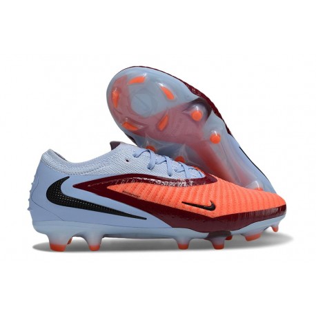 Nike Phantom 6 Low Elite FG Crampon Teinte Royale Cramoisi Vif Noir