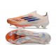 Crampons Adidas F50+ Laceless FG Orange Bleu
