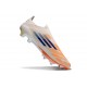 Crampons Adidas F50+ Laceless FG Orange Bleu