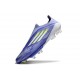 Crampons Adidas F50+ Laceless FG Violet Rapide Blanc Ftwr Citron Lucide
