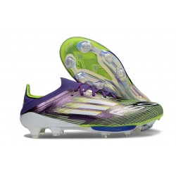 Adidas F50+ Elite FG Nouvelles Violet Rapide Citron Lucide