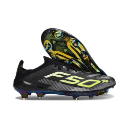 Adidas F50+ Elite FG Nouvelles Core Noir Fer Mét. Citron Lucide