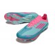 Adidas F50+ Elite FG Nouvelle MESSI Aqua Flash Rose Lucide Cyan Lucide