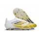 Chaussure Adidas F50 Elite FG Blanc Jaune Noir