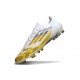 Chaussure Adidas F50 Elite FG Blanc Jaune Noir