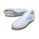 Chaussure Adidas F50 Elite FG Blanc Bleu