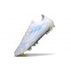 Chaussure Adidas F50 Elite FG Blanc Bleu