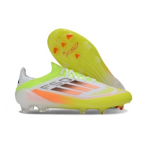 Chaussure Adidas F50 Elite FG Jaune Orange