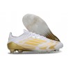 Chaussure Adidas F50 Elite FG Blanc Or Mét