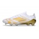 Chaussure Adidas F50 Elite FG Blanc Or Mét