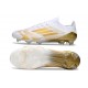 Chaussure Adidas F50 Elite FG Blanc Or Mét