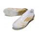 Chaussure Adidas F50 Elite FG Blanc Or Mét