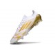 Chaussure Adidas F50 Elite FG Blanc Or Mét