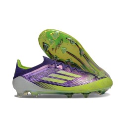 Chaussure Adidas F50 Elite FG Violet Rapide Citron Lucide