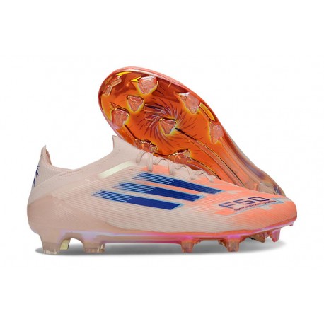 Chaussure Adidas F50 Elite FG Orange Bleu