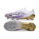 Chaussure Adidas F50 Elite FG Blanc Violet Noir Or