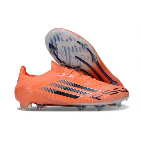 Chaussure Adidas F50 Elite FG Orange Noir