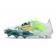 Chaussure Adidas F50 Elite FG Blanc Vert Or