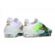 Chaussure Adidas F50 Elite FG Blanc Vert Or
